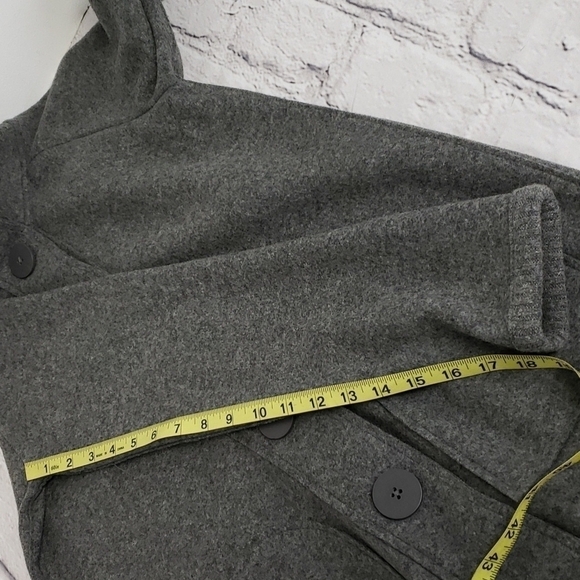 Jones New York Signature Wool/Nylon Grey Car Coat Jacket Lightweight Unlined EUC - Picture 11 of 16